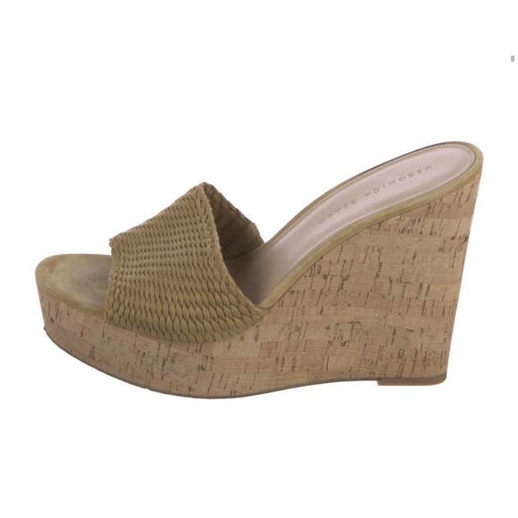 Veronica Beard Dali Espadrille Woven Wedge Desert Size 11 - Picture 3 of 4